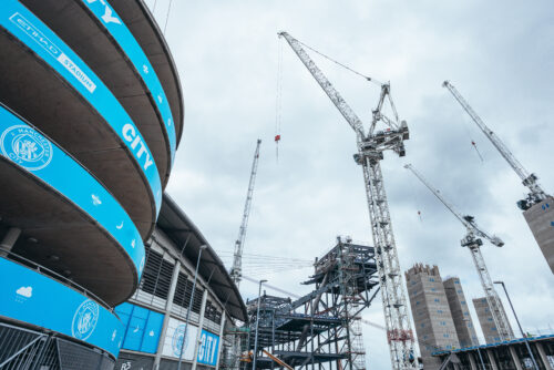 Etihad Stadium cranes
