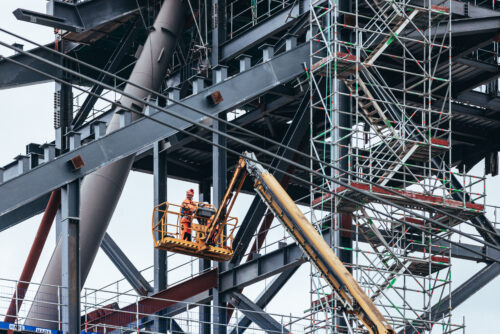 Etihad Stadium steel works